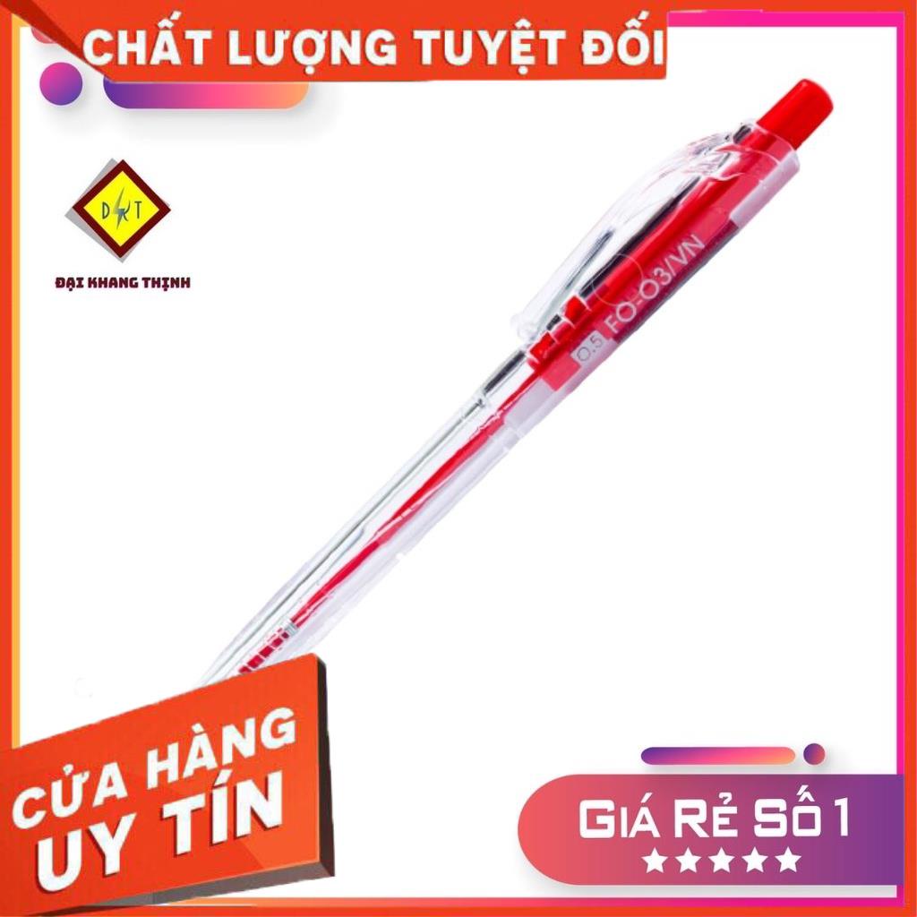 Bút bi Thiên Long Flexoffice FO 03 viết bi TL Đủ 3 Màu XANH - ĐỎ - ĐEN CAM KẾT CHÍNH HÃNG