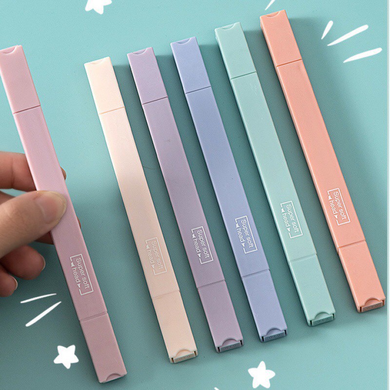 Bút đánh dấu Highlight Pastel dạ quang siêu xinh cute tiện lợi MC92