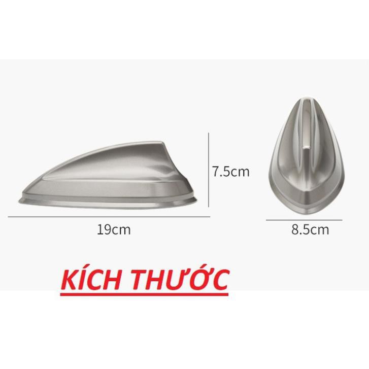 Vây cá mập ăng ten LOẠI LỚN kích thước lòng rộng cho ụ ăng ten to 7 màu thời trang thể thao xe hơi ô tô
