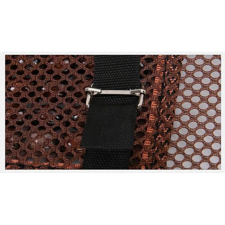 Tựa lưng ô tô-Tựa lưng lưới đan hạt gỗ cho ghế ô tô và văn phòng chống mỏi lưng,chống gù hạn chế đau xương khớp