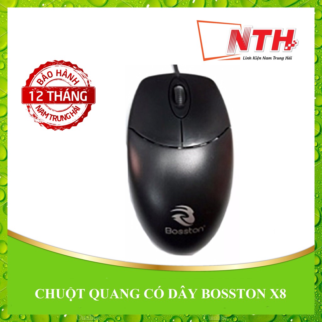 CHUỘT QUANG CÓ DÂY BOSSTON X8