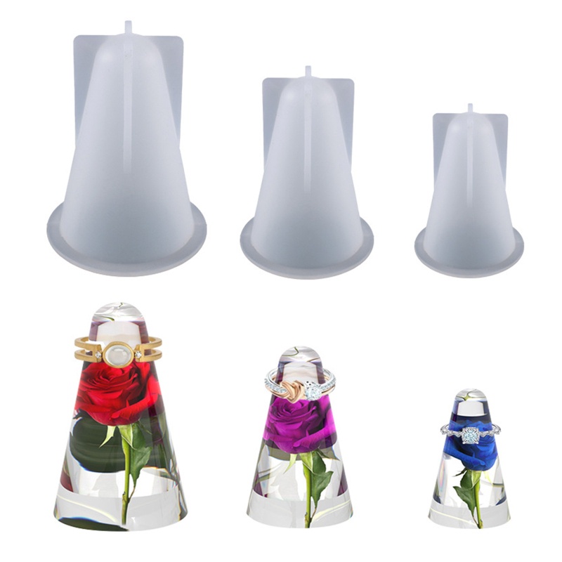 Khuôn Silicon Làm Giá Đỡ Nhẫn Hình Nón Tiện Dụng Cr