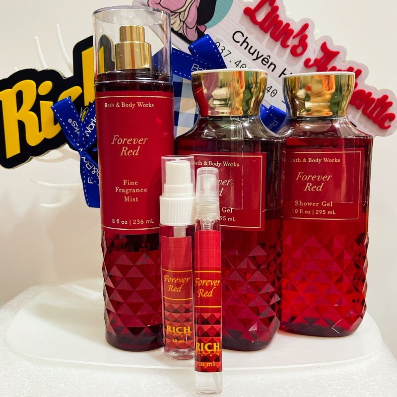 BILL XỊT THƠM DUỠNG THỂ BATH &amp; BODY WORKS USA FOREVER RED