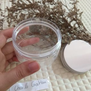 Hũ nhựa trong nắp nhôm 100gr