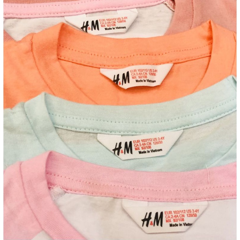 Bộ H.M cotton bé gái 2-12y