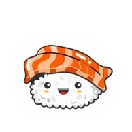Bộ 30 sticker hình dán SUSHI, hình dán laptop, hình dán dễ thương cute, hình dán nón bảo hiểm