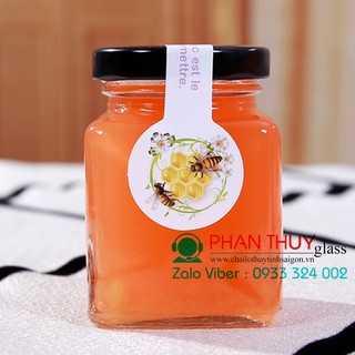 Hũ Vuông Thủy Tinh 750ml , 500ml , 380ml , 280ml , 200ml | Tuỳ chọn màu nắp
