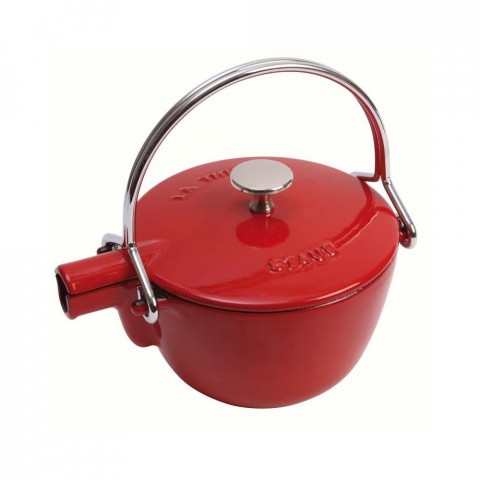 Ấm trà gang STAUB KETTLE 16,5cm 1,2l kèm lõi lọc dùng đươc cho bếp từ