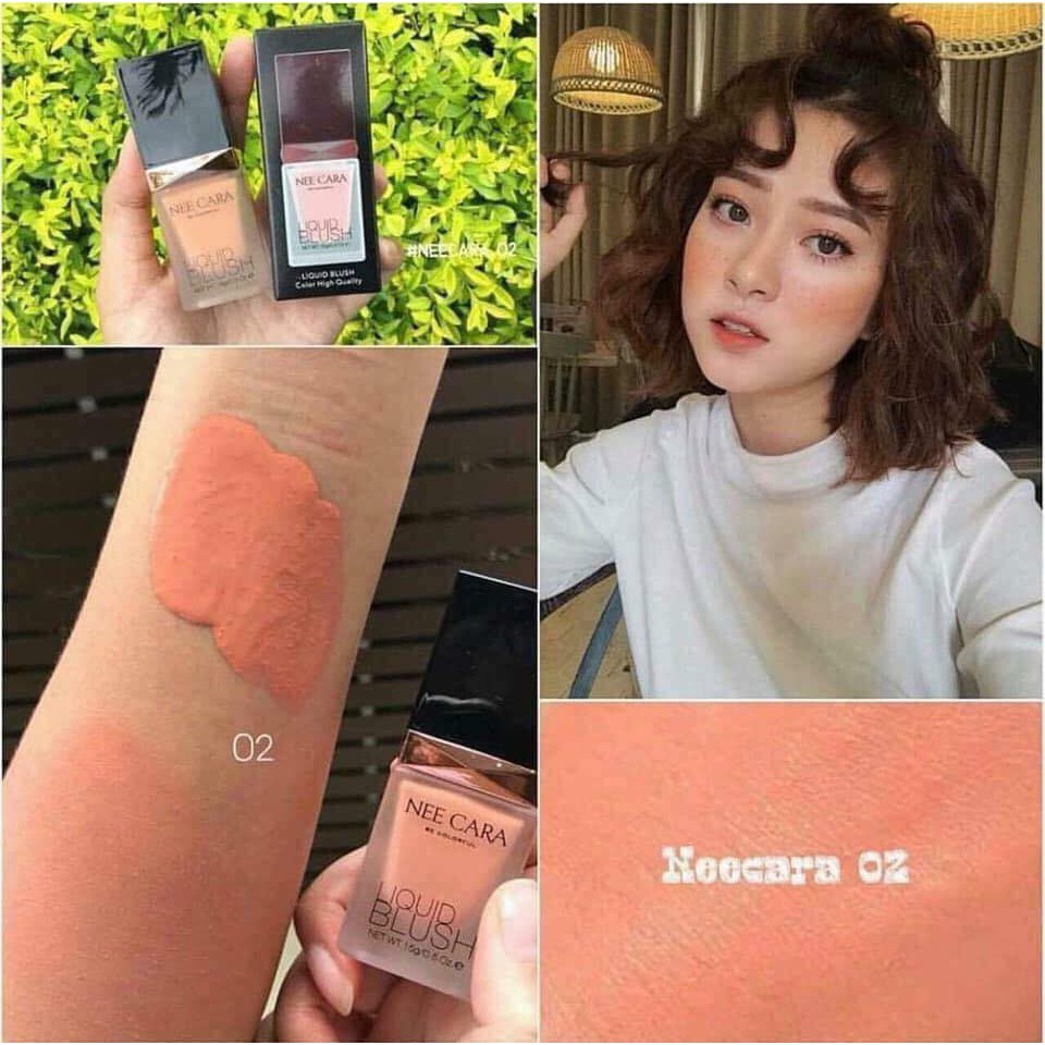MÁ HỒNG KEM NEE CARA COLOR HIGH QUALITY LIQUID BLUSH | BigBuy360 - bigbuy360.vn