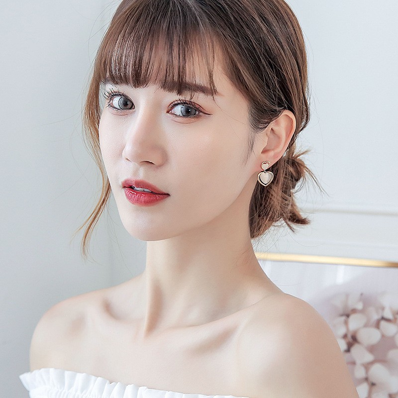 ⚡ Bông Tai Nữ siêu cute ⚡ - Bông Tai Hình Giọt Nước Và Trái Tim Phong Cách HÀN QUỐC 😍