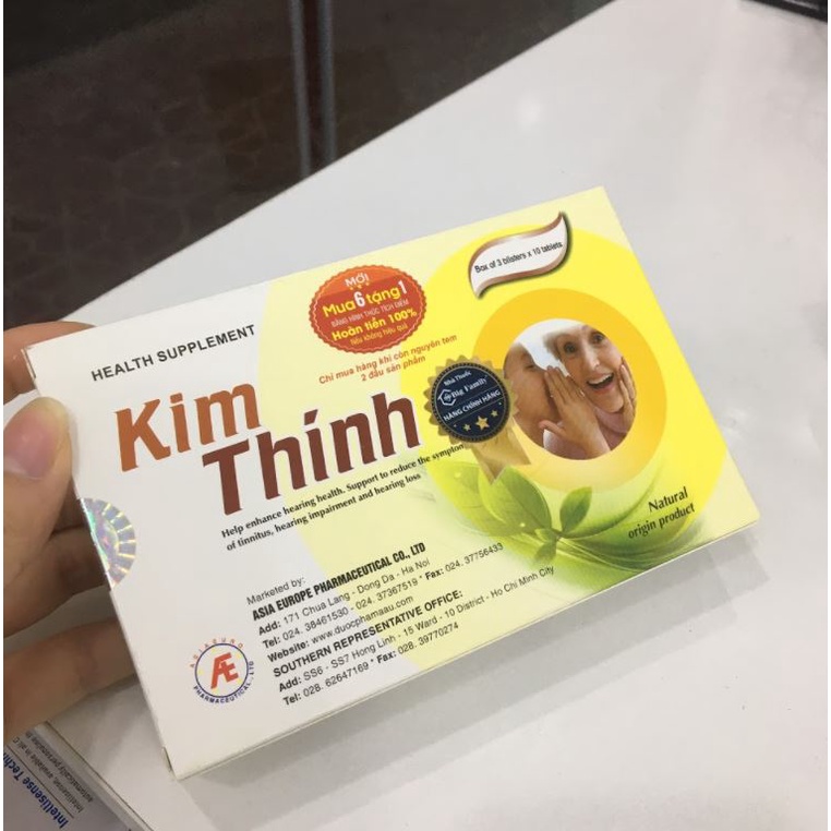 Kim thính - Tăng cường sức khỏe thính giác, tăng cường thính lực cho đối tai, ù tai, giúp duy trì thính lực