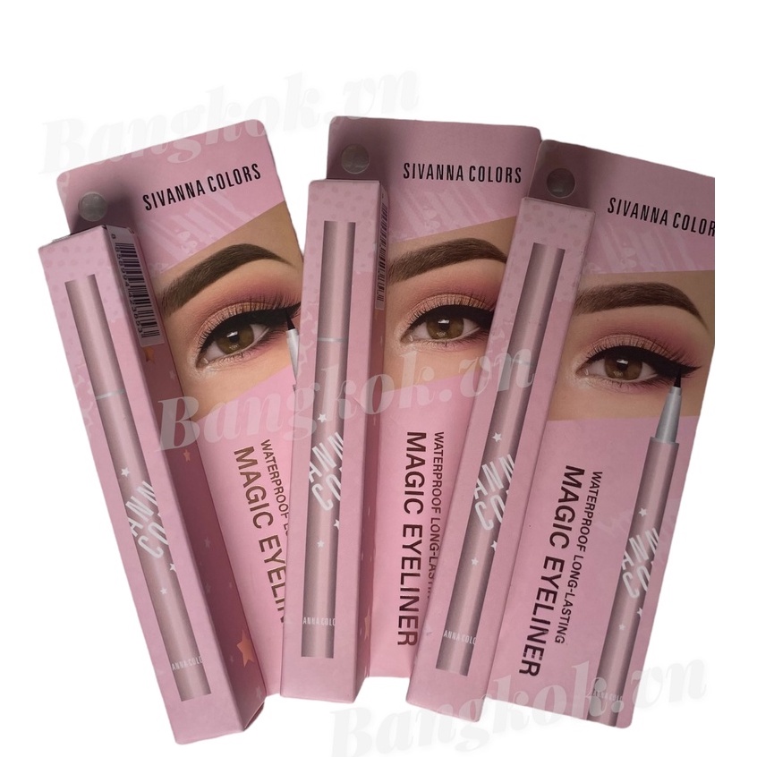 Bút Kẻ Mắt Nước Sivanna Waterproof Long Lasting Magic Eyeliner HF5064 Chống Thấm Nước  - Nội địa Thái