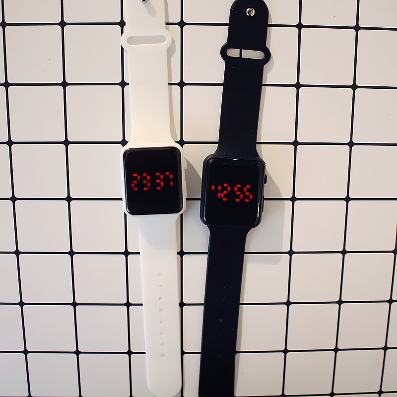 HGV JFGJ Đồng hồ nam nữ thời trang DTTM01 Led phong cách Hàn Quốc, mặt vuông đơn giản, thể thao lịch lãm ( Mã: Led01 ) 2 | BigBuy360 - bigbuy360.vn