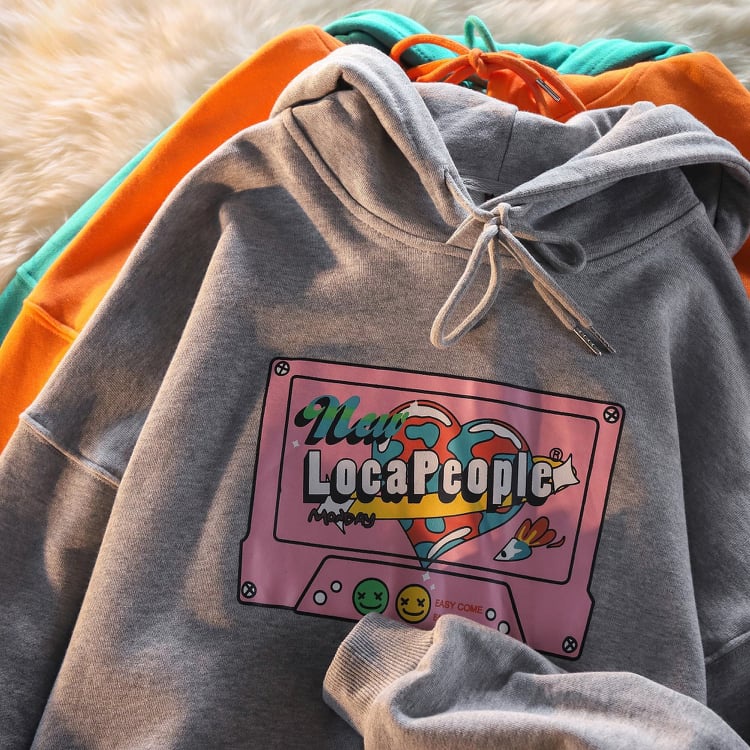 (Sẵn) Áo hoodie nữ in chữ siêu chất lừ các màu chất nỉ da cá mùa thu đông ulzzang có size | BigBuy360 - bigbuy360.vn