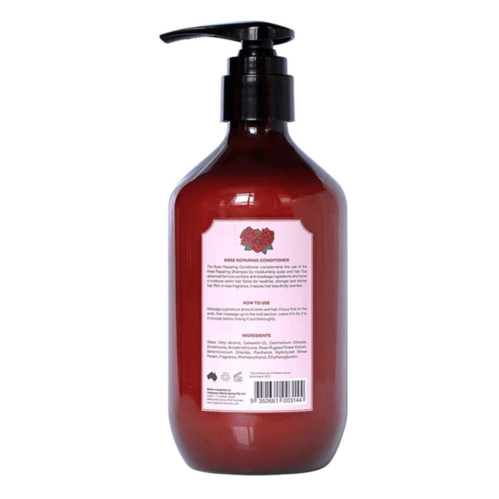 Dầu Xả Organique Dưỡng Tóc Hoa Hồng Rose Repairing Conditioner 500ml