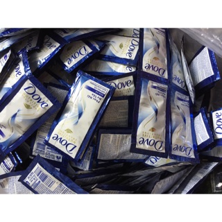 Combo 50 gói kem xả dove tặng kèm túi lưới xinh xắn