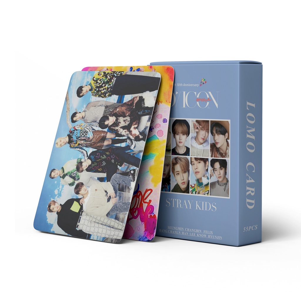 Set 55 Tấm Thẻ Ảnh LOMO D 'Festa D / ICON Hình Nhóm Nhạc Stray Kids