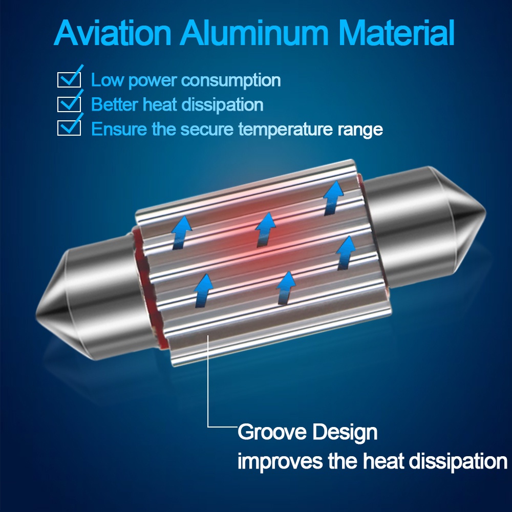 1 Bóng Đèn LED C5W 31mm 36mm 39mm 41mm 4014 12SMD Cho Xe Hơi