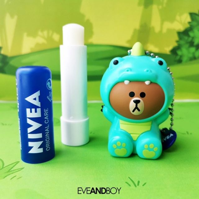 Son dưỡng môi Nivea Tặng kèm Gấu Line Friends Original Care 4.8g ( phiên bản giới hạn) | BigBuy360 - bigbuy360.vn