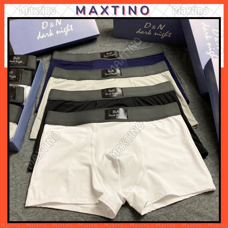 Quần lót nam đùi thun lạnh thiết kế, quần sịp nam boxer chính phẩm rẻ đẹp cao cấp | Maxtino