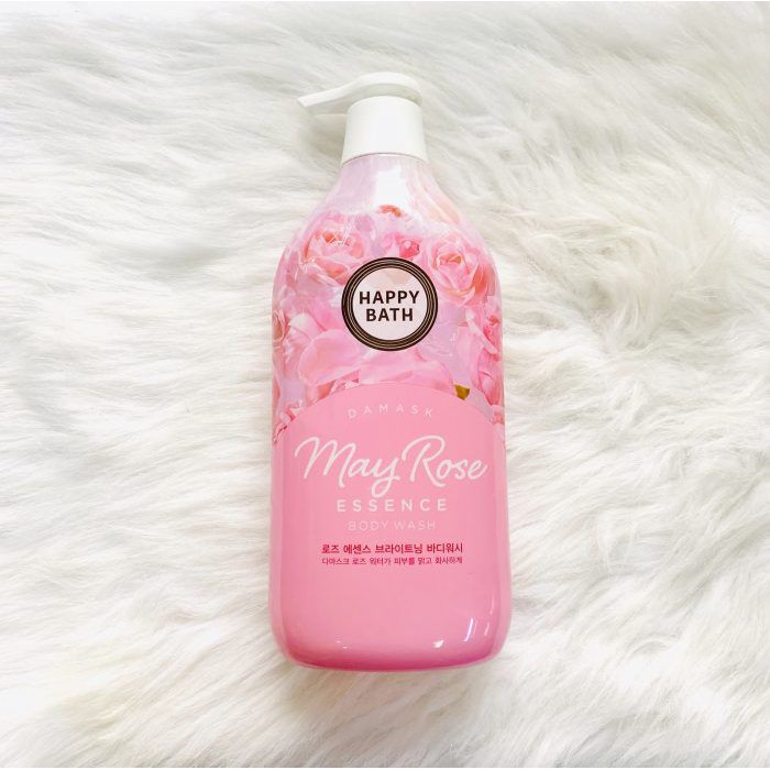 Sữa tắm dưỡng ẩm và sáng da happy bath may rose essence 900g