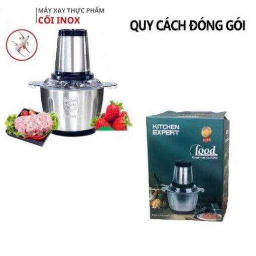 Máy xay thịt cá - máy xay đa năng bằng cối inox Food Processor HDA t2 lít 4 lưỡi dao  BN