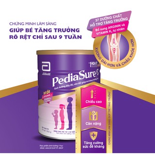 SỮA BỘT PEDIASURE HƯƠNG VANI 850gr date 2022