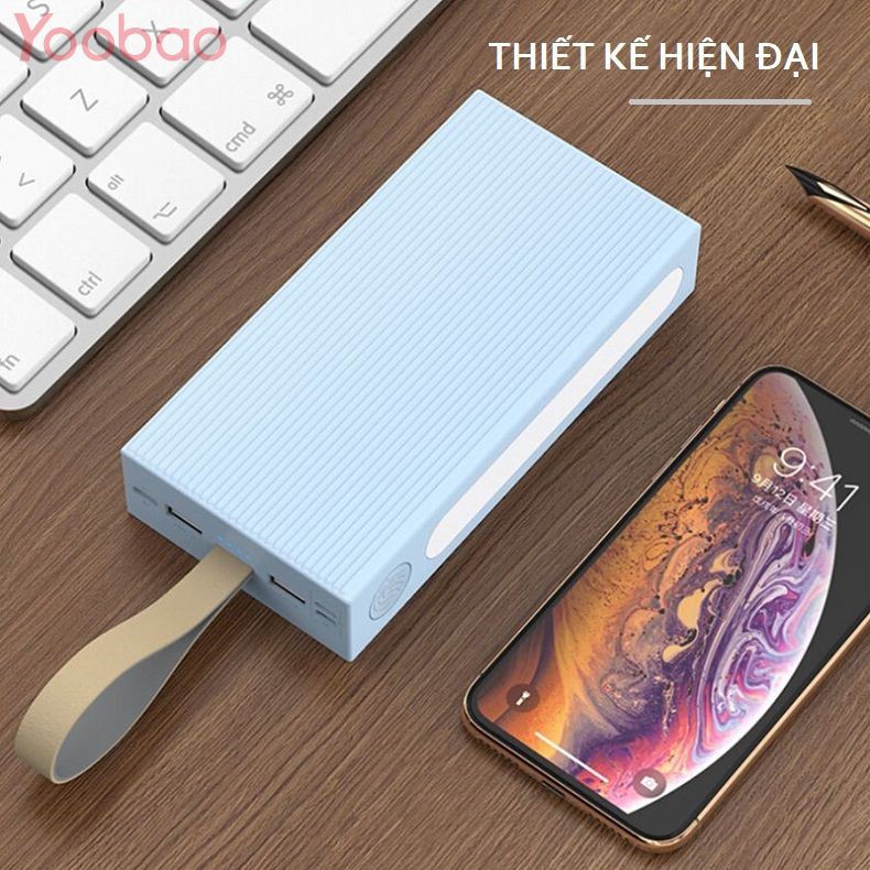 Sạc Dự Phòng Yoobao 30000mAh Tích Hợp Đèn LED Chiếu Siêu Sáng - YOOBAO 30E