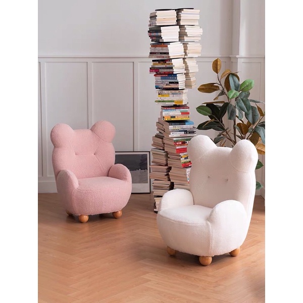 Ghế sofa trẻ em Bear Chair lông cừu nhập khẩu cao cấp - Bắc Âu