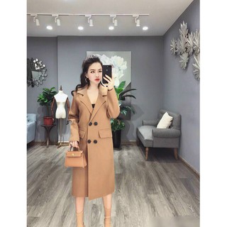 Áo khoác dạ nữ dáng dài style hàn quốc