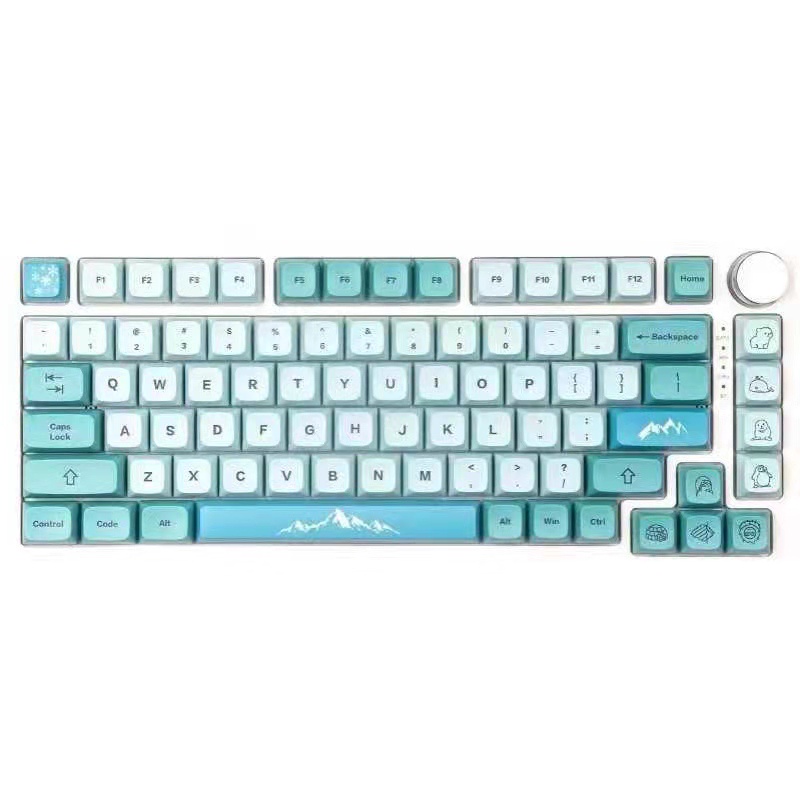 Bộ Phím Rời PBT XDA Sublimation GM Iceberg Cho Bàn Phím Cơ