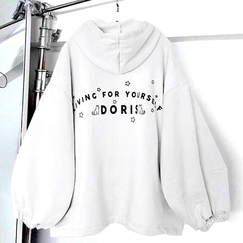 Áo khoác hoodie dây kéo chun tay form rộng Dorri Cotton UlzzangHodie nữ form rộng dài vải nỉ chất đẹp giá rẻ