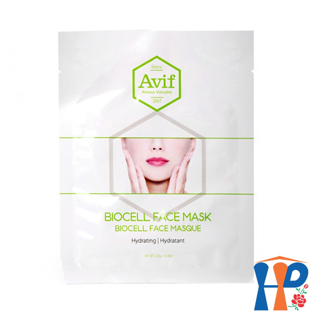 Mặt Nạ Sinh Học Dưỡng Ẩm Da Chiết Xuất Từ Nước Dừa Tươi AVIF - Hydrating Biocell Face Mask