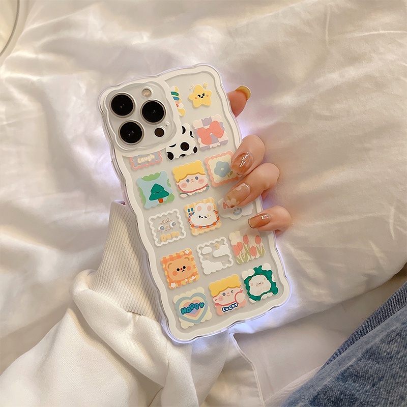 Ốp Điện Thoại TPU Mềm Trong Suốt Chống Sốc In Hình Hoạt Hình Cho iphone 13promax 12 11promax 7/8plus xsmax xr