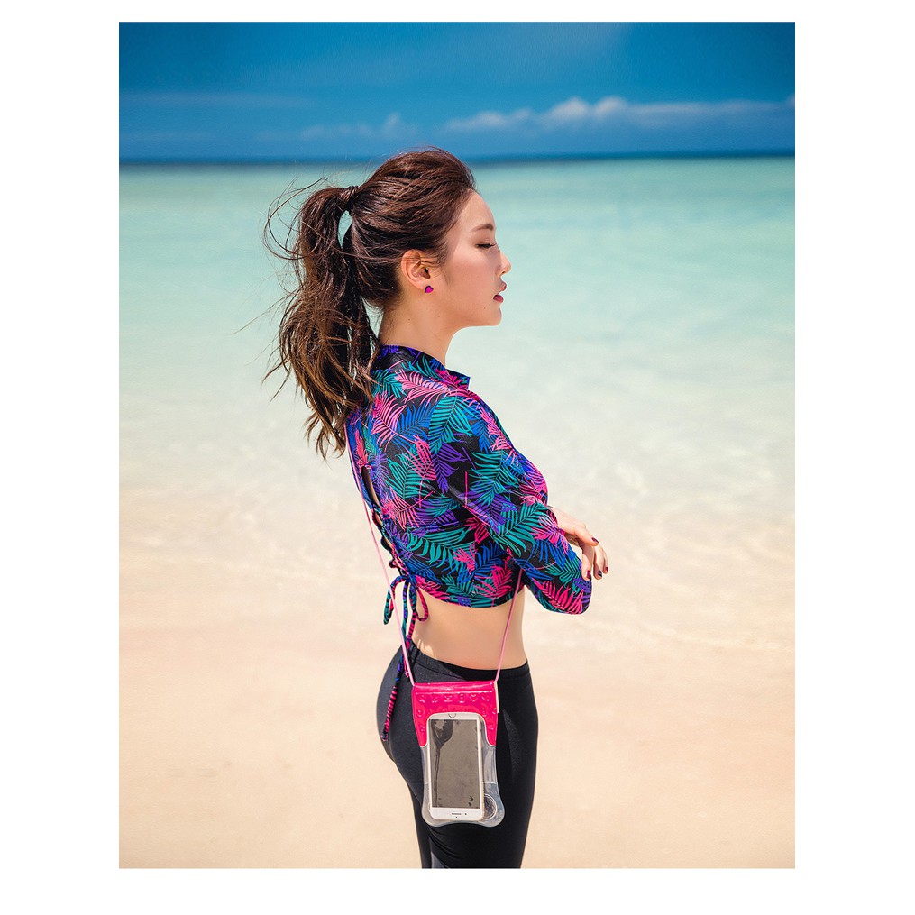 Đồ bơi dài tay Hàn Quốc crotop hoa quần dài | BigBuy360 - bigbuy360.vn