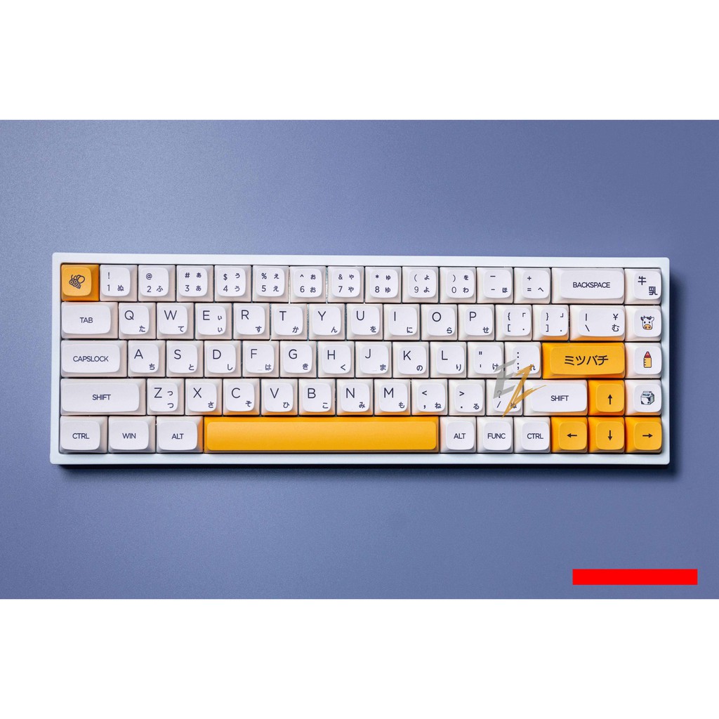 KEYCAP XDA THICK PBT HONEY &amp; MILK 137 PHÍM CHO BÀN PHÍM CƠ CỦA EZPC