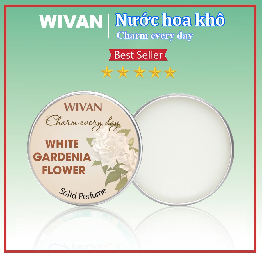 Nước Hoa Khô Dạng Sáp Hộp Bỏ Túi Mini  Nhiều Mùi Hương Gardenia