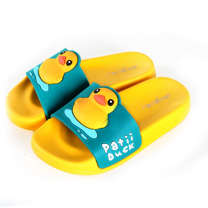 Dép Quai Ngang Hình Vịt Hoạt Hình 3D Dễ Thương Cho Bé