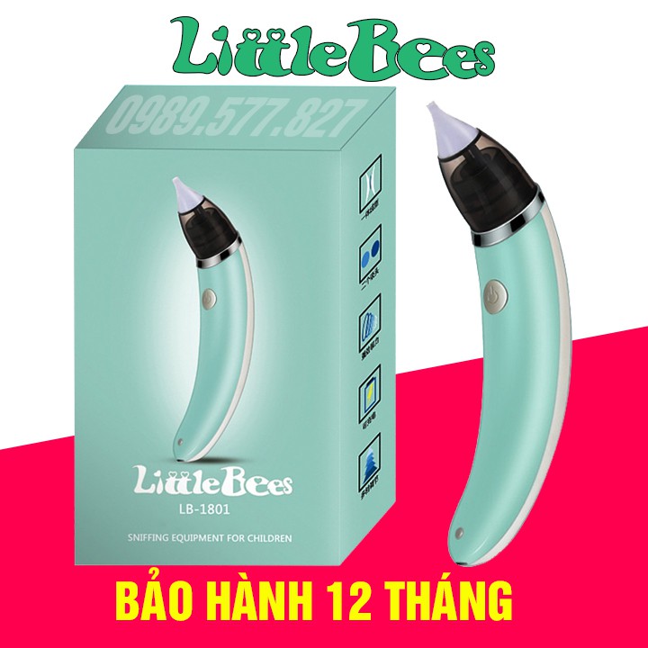 Máy hút mũi Little Bees phù hợp với trẻ sơ sinh, 5 cấp độ hút rất sạch và không gây đau