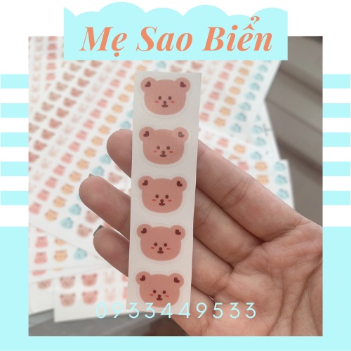 Sticker in nhiệt dán bình sữa, đồ dùng cho bé chống nước