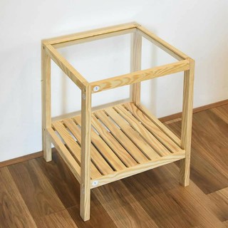 Kệ kính đầu giường bằng gỗ thông mỹ nhập khẩu