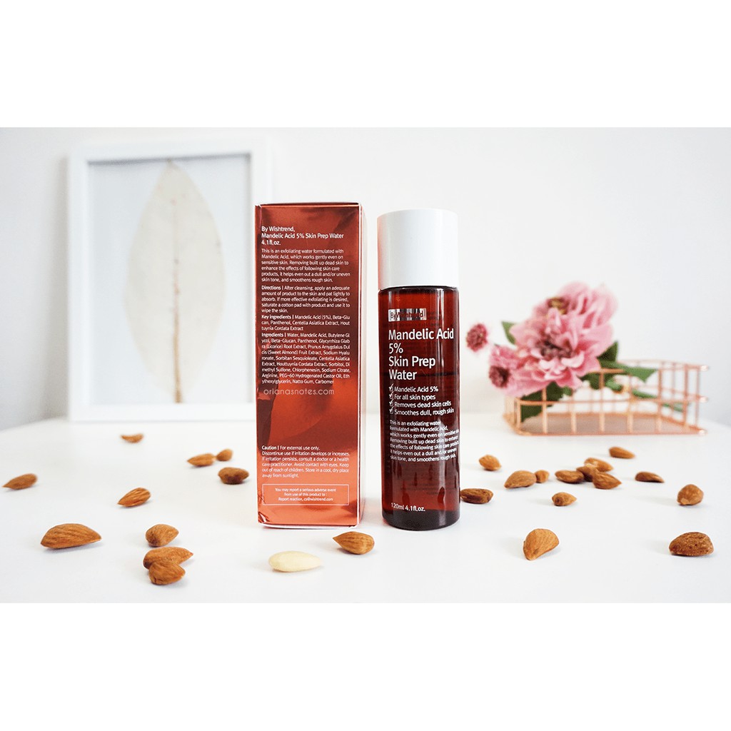 Nước hoa hồng tẩy da chết dịu nhẹ By Wishtrend Mandelic Acid 5% Skin Prep Water 120ml | BigBuy360 - bigbuy360.vn