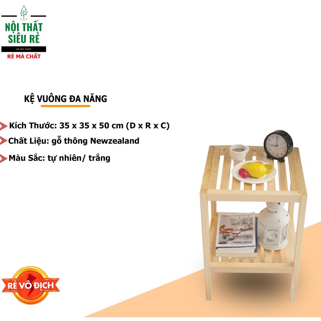 KỆ GỖ ĐA NĂNG 2 TẦNG - SHELF 2F