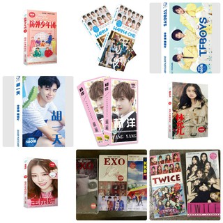Sỉ 23k Hộp ảnh bưu thiếp Postcard Bangtanboy postcard wanna one, tfboys,Got7, Baekhuyn, Chanyeol