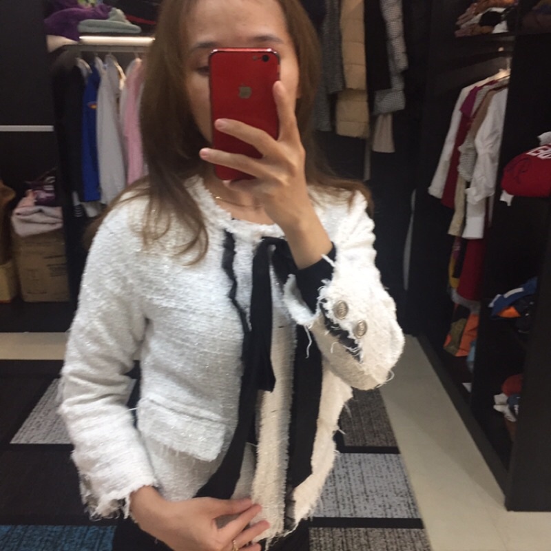 Thanh lý áo dạ tweed Za.ra Women