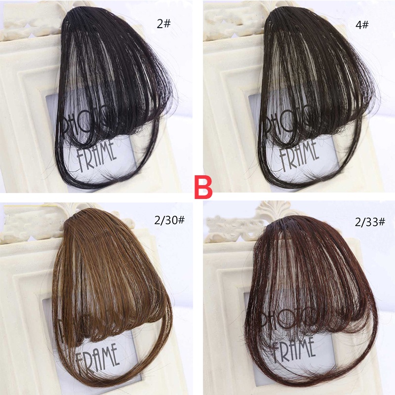 Air bangs 3D thin air bangs fake bangs lady clip-on bangs wig piece