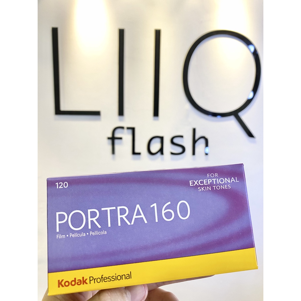 Phim Kodak Portra ISO 160, Màu Color, 120 x 12 Kiểu Vuông, In Date Cho Máy Chụp Ảnh Film - LIIQ Flash
