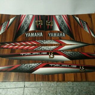 Bộ tem xe Yamaha Taurus màu đỏ