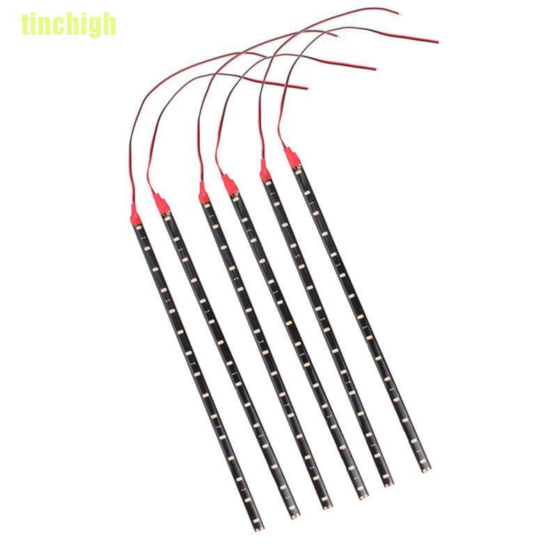 Bộ 6 Dải Đèn Led Dc 12v Chống Thấm Nước Chuyên Dùng Cho Xe Hơi