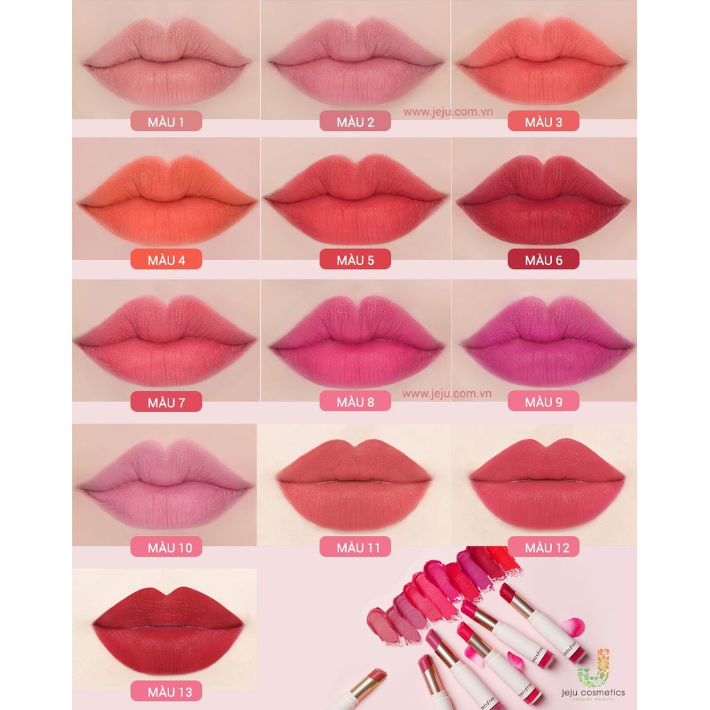 Son thỏi siêu lì mịn như nhung Real fit velvet lipstick